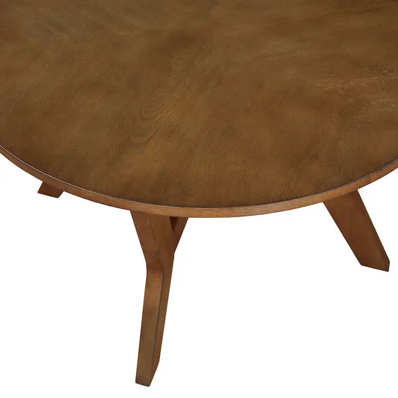 Round Coffee Table, Stylish Accent Table, Perfect for Drinks, Books & Home Decor Display
