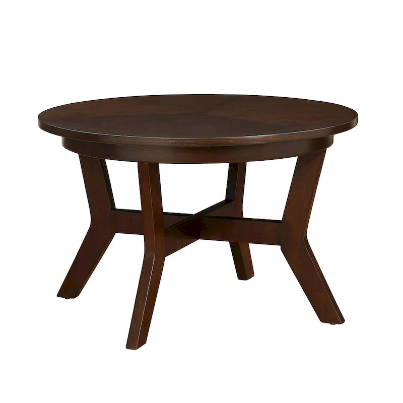 Round Coffee Table, Stylish Accent Table, Perfect for Drinks, Books & Home Decor Display
