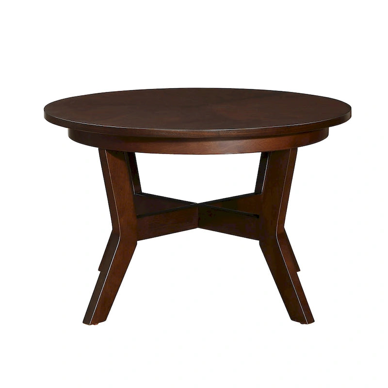 Round Coffee Table, Stylish Accent Table, Perfect for Drinks, Books & Home Decor Display