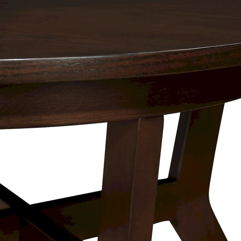 Round Coffee Table, Stylish Accent Table, Perfect for Drinks, Books & Home Decor Display
