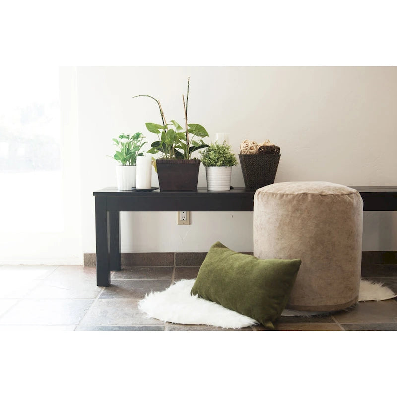 Collection Indoor Ottoman Pouf 16 L x 16 W x 17 H