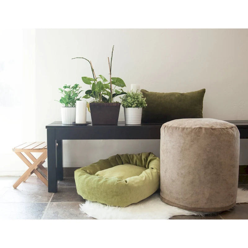 Collection Indoor Ottoman Pouf 16 L x 16 W x 17 H