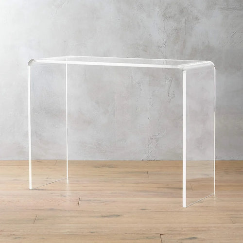 Acrylic Console Table, Transparent Slim Accent Table, Sturdy & Lightweight for Living Room