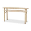 Small Blonde Wood Console Table