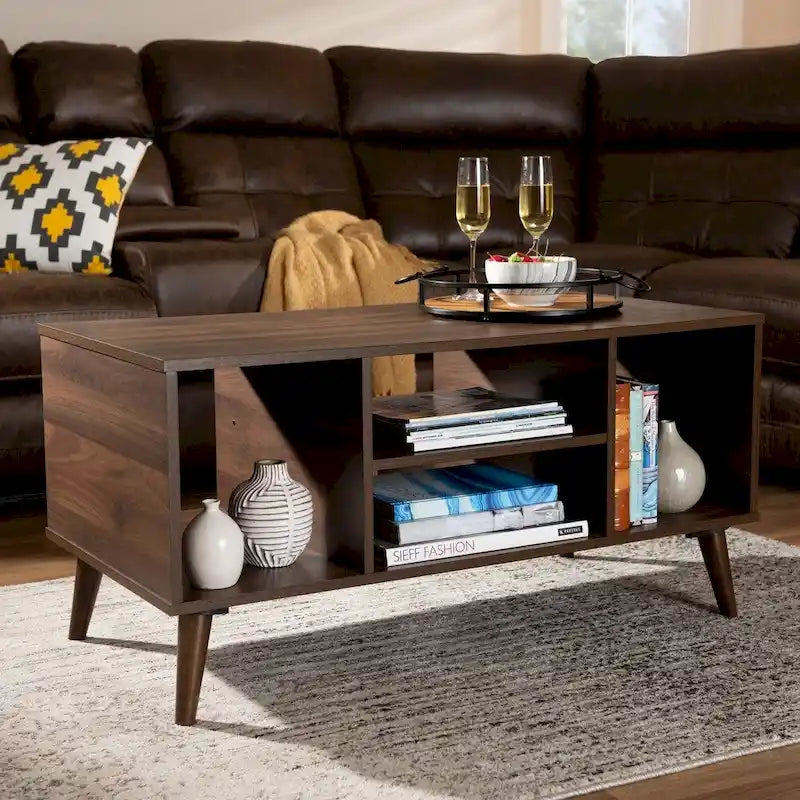 Walnut Finished Coffee Table