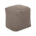 Pouf cubico in cotone lavorato a mano Boven