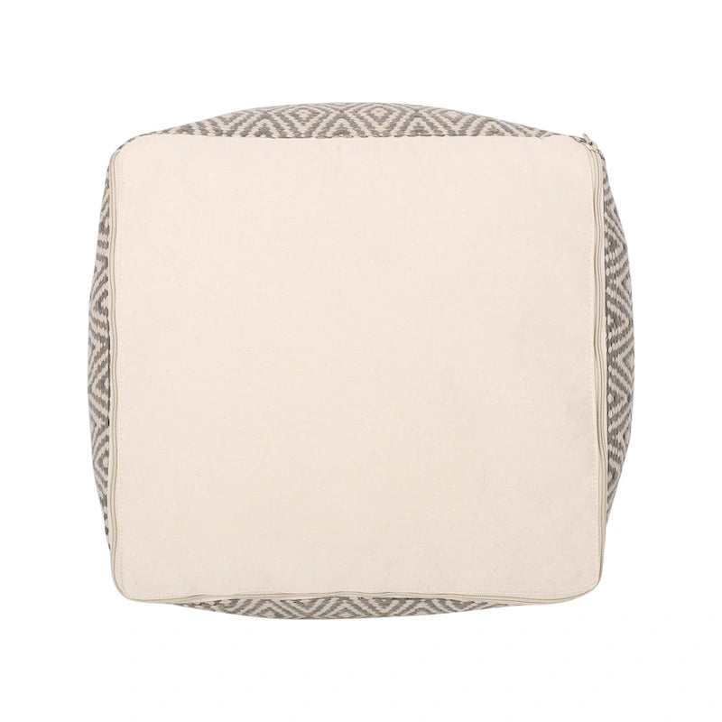 Pouf cubico in cotone lavorato a mano Boven