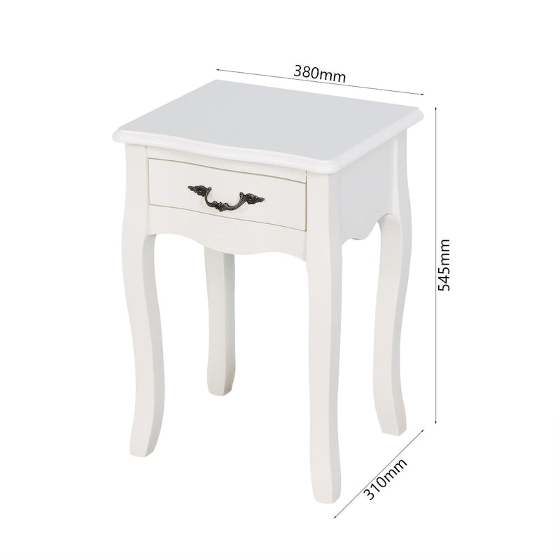 Mobiletto da bagno da terra con cassetto e 4 gambe curve