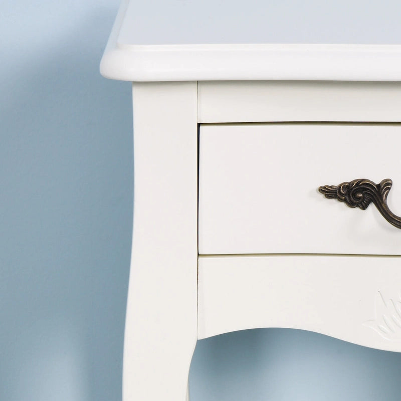 Mobiletto da bagno da terra con cassetto e 4 gambe curve