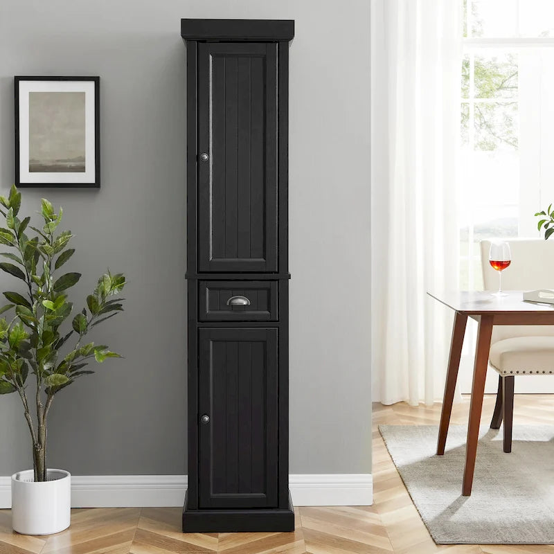 Tall Linen Cabinet, Freestanding Tall Storage Cabinet for Bathroom & Bedroom Organizing