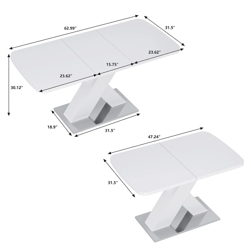 Stretchable Dining Table - N/A