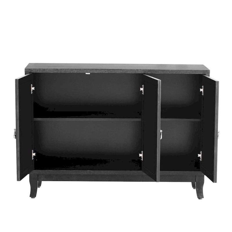 Credenza con mobile buffet a 3 ante a specchio