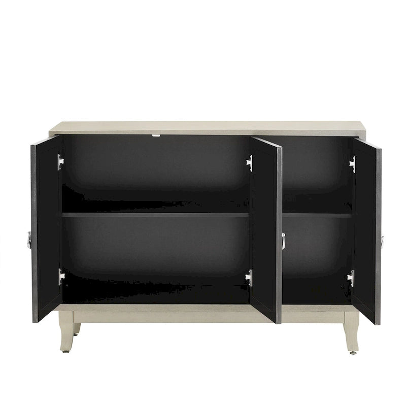 Credenza con mobile buffet a 3 ante a specchio