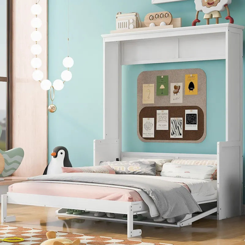 Letto a scomparsa queen size con mensola