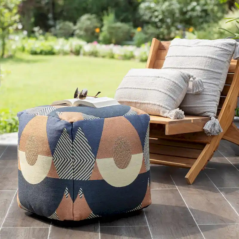 Pouf quadrato da interno/esterno 18 x 18 x 18