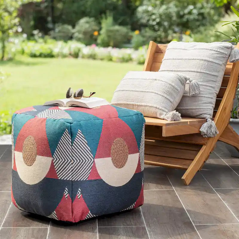 Pouf quadrato da interno/esterno 18 x 18 x 18