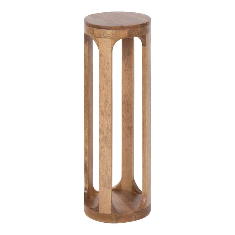 Wood Drink Table, Sturdy Solid Wood Accent Table, Perfect for Holding Drinks & Decor