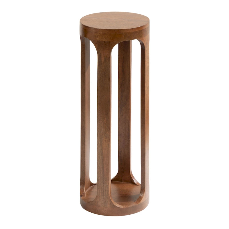 Tavolino in legno per bevande, robusto tavolino d'accento in legno massello, perfetto per appoggiare bevande e decorazioni