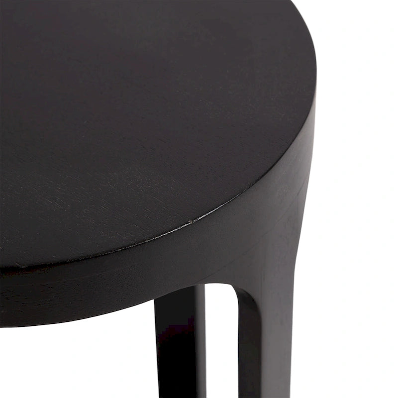 Wood Drink Table, Sturdy Solid Wood Accent Table, Perfect for Holding Drinks & Decor