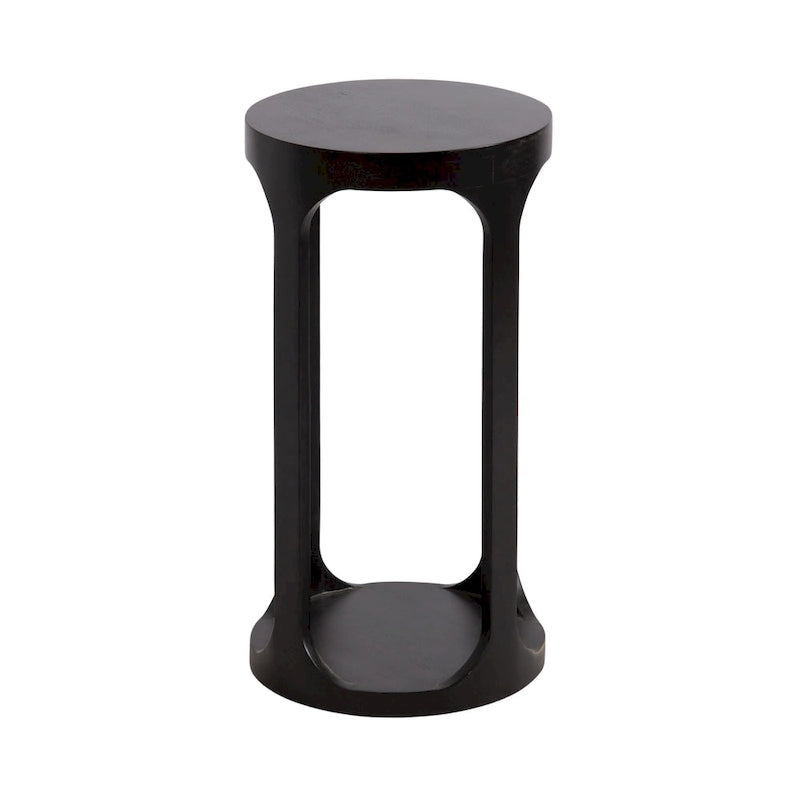 Wood Drink Table, Sturdy Solid Wood Accent Table, Perfect for Holding Drinks & Decor