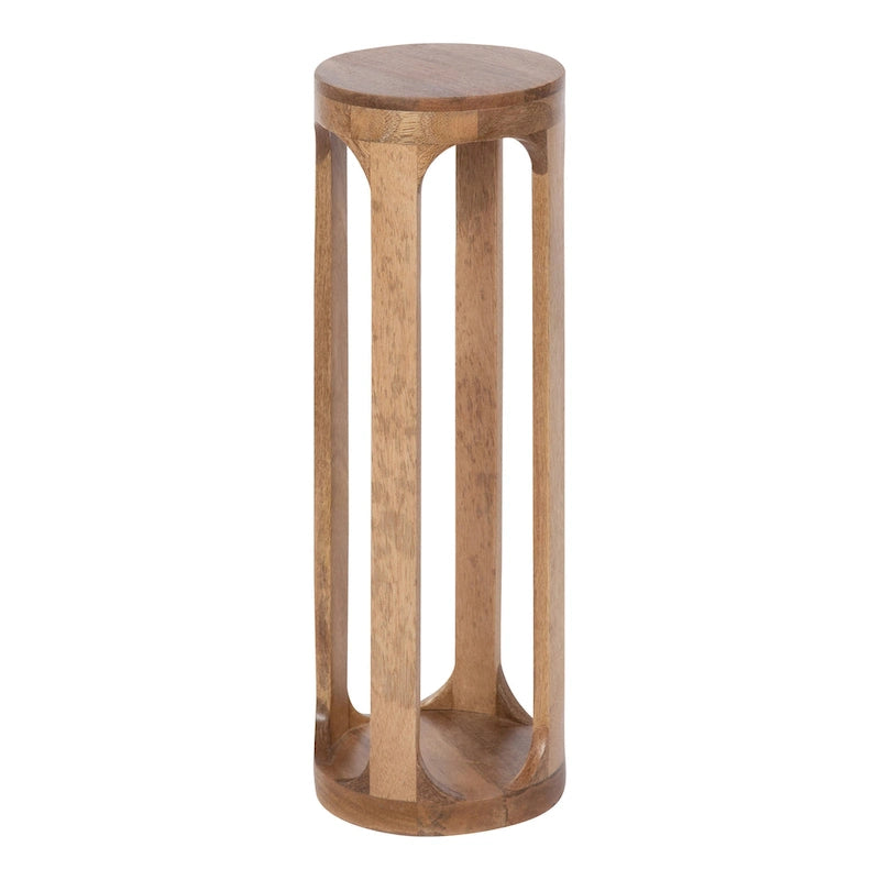 Wood Drink Table, Sturdy Solid Wood Accent Table, Perfect for Holding Drinks & Decor