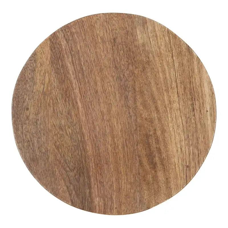 Wood Drink Table, Sturdy Solid Wood Accent Table, Perfect for Holding Drinks & Decor