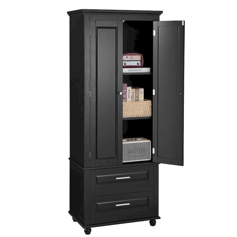 Tall Storage Cabinet with Drawers for Bathroom/Office