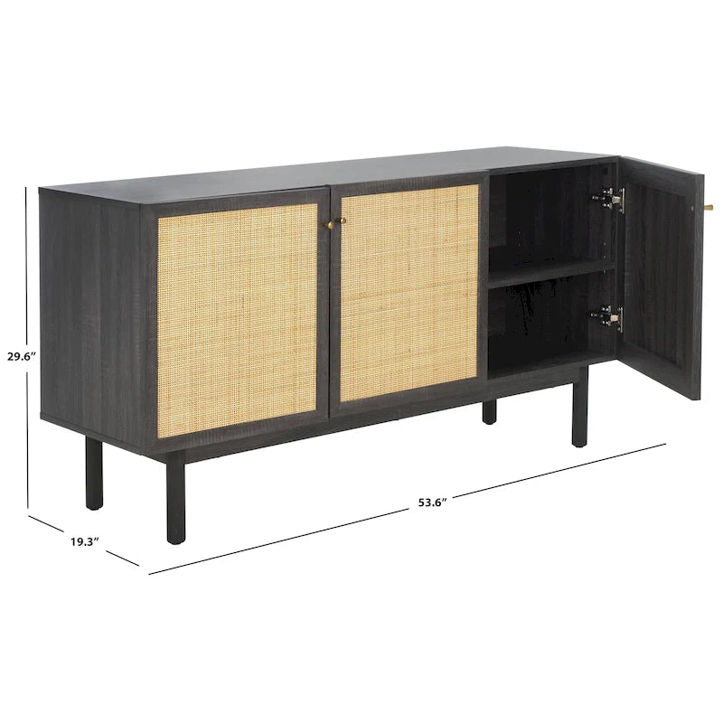 Credenza/porta TV a 3 ante - 54Wx19Dx30H