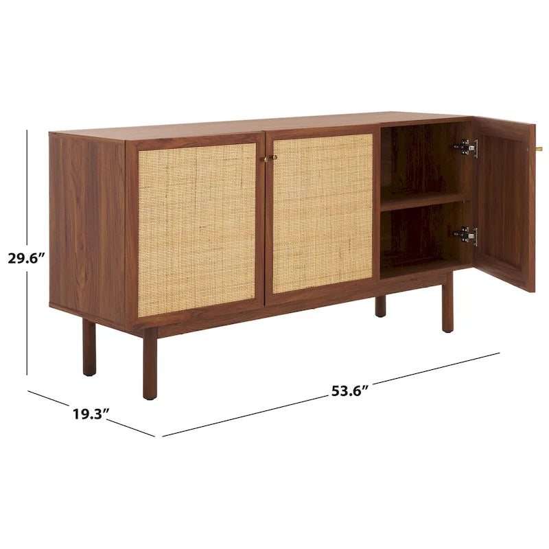 Credenza/porta TV a 3 ante - 54Wx19Dx30H