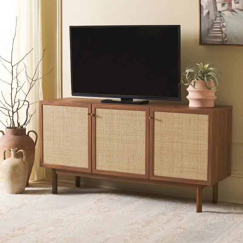 SAFAVIEH Home Aino 3 Door Sideboard/Media Stand - 54Wx19Dx30H