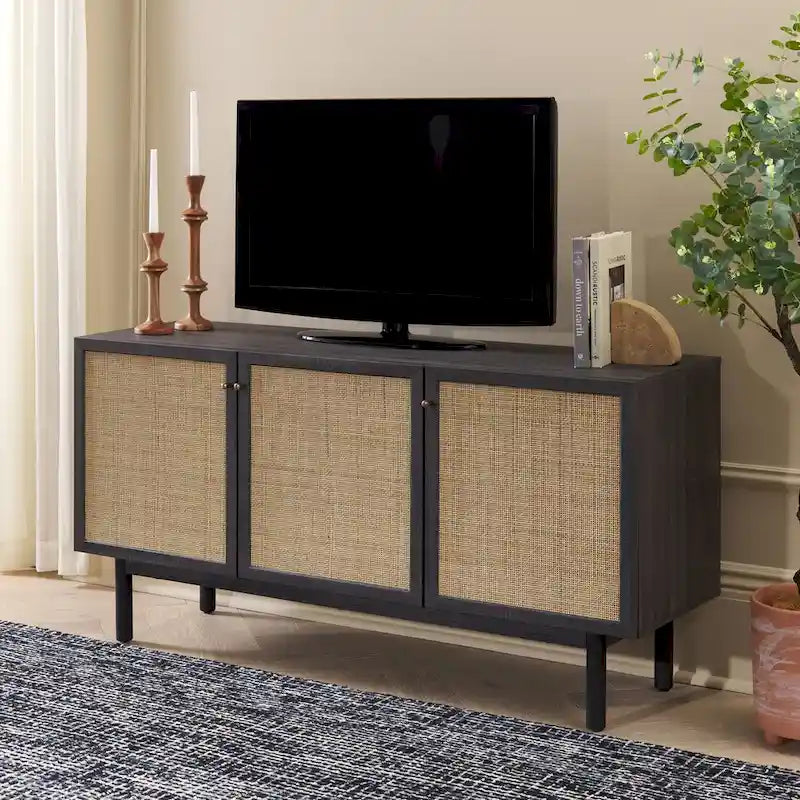 3 Door Sideboard/Media Stand - 54Wx19Dx30H